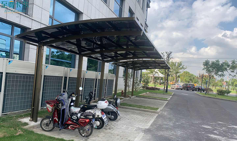 充電雨棚?戶外雨棚圖片大全?