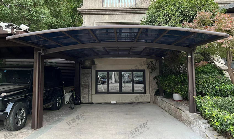 做車棚的廠家?別墅室外停車棚效果圖?