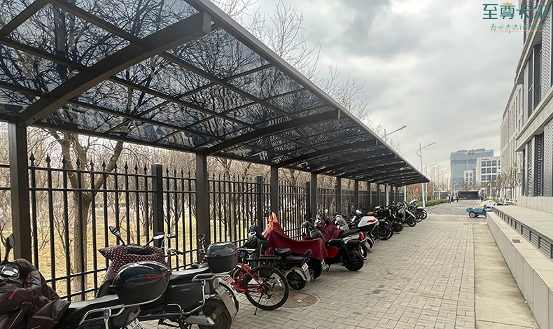 北京自行車棚制作?電動車雨棚?